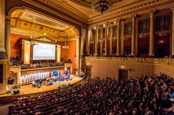 Rudolfenum Concert Hall in Prague. Sahadeva Ensemble
