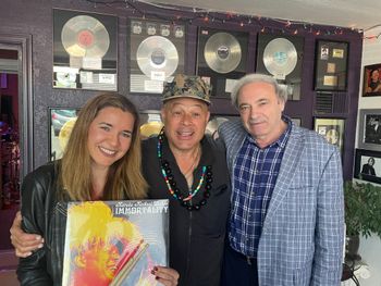 Such a beautiful experience of meeting Narada Michael Walden, at Tarpan Studios in San Rafael, CA. An incredibly gifted multi-Grammy winning producer, singer and drummer  who produced Ray Charles, Aretha Franklin, Stevie Wonder, Barbara Streisand, Whitney Houston, Mariah Carey and many more.
