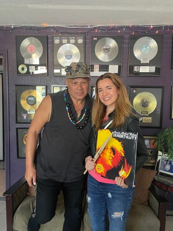 With a multi-Grammy winning producer, Narada Michael Walden, at Tarpan Studios in San Rafael, CA. An incredibly gifted  producer, singer and drummer who produced Ray Charles, Aretha Franklin, Stevie Wonder, Barbara Streisand, Whitney Houston, Mariah Carey and many more. Such a beautiful experience!

