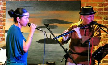 with Premik Russell Tubbs on flute. Beanrunner Cafe, NY
