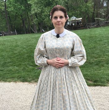 Beth in her new dress at Civil War Day
