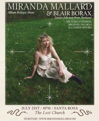 Miranda Mallard (full band) & Blair Borax in Santa Rosa