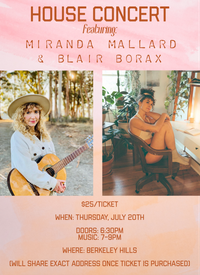 Miranda Mallard (duo) & Blair Borax in Berkeley