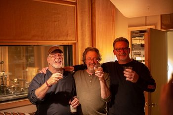 Toasting a reunion and the missing Matts on a very special weekend. (Photo © William McFadden)
