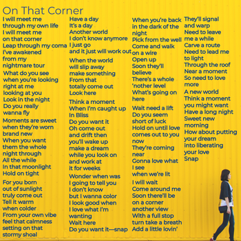 On That Corner Lyrics
