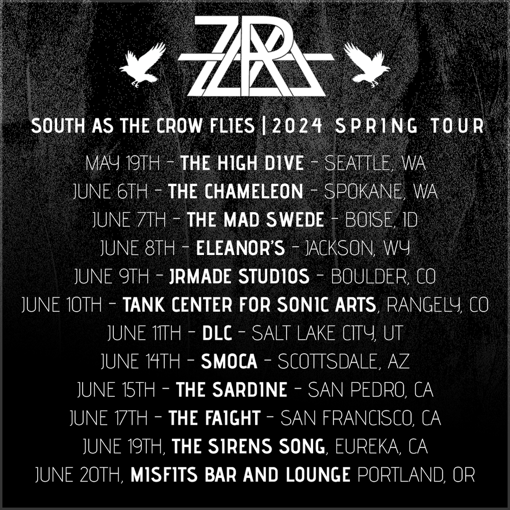 Zara, South As the Crow Flies Tour, USA