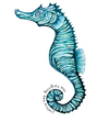 Seahorse sticker