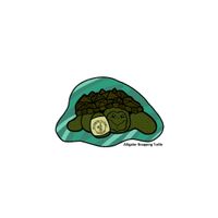 Alligator snapping turtle sticker