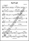 Ray Of Light - Lead Sheet