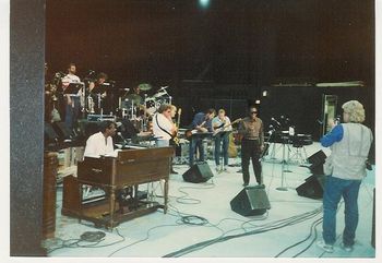 An All Star band rehearses with Sam Moore in Wahshington.
