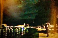 Gavin Walking the Salzach River, Salzburg, Austria