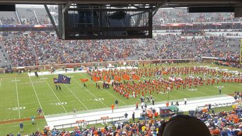 Wahoos coming out the tunnel
