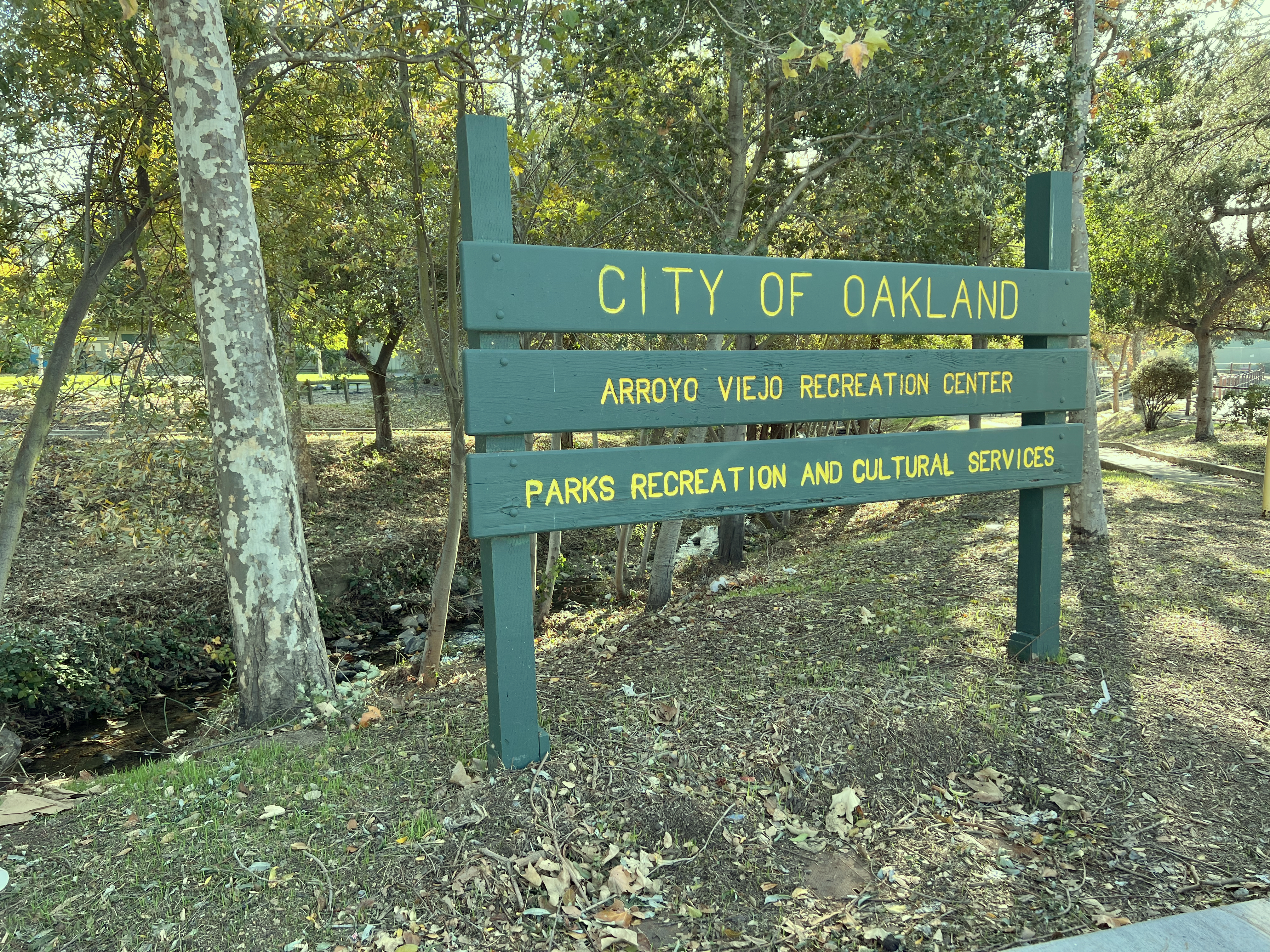 Front of Park Sign