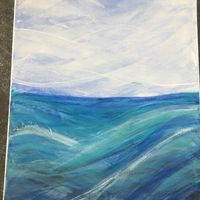 Pintura Mar Caribe