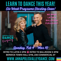 Intro to Ballroom Dance - 6-week series every Sunday (Starts February 4)