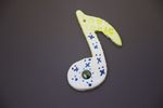 Ceramic Musical Note Wall Mount