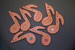 Ceramic Musical Note Wall Mount