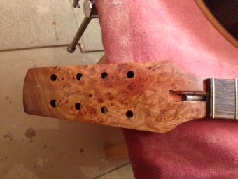 Amboyna burl head plate
