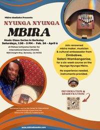 Mbira dzaSoko presents Nyunga Nyunga Mbira class workshop series