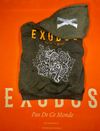 Exodus PDCM Embroidered Flower Tiger Track Acid Wash Hoodie Navy Greenv