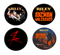 The Axeman Unleashed button set