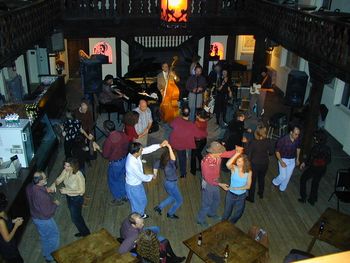 The view from above at The Colony Cafe in Woodstock 2005
