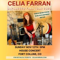 Fort Collins Unplugged House Concert with Celia Farran