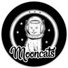 Black & White Space Cat Sticker