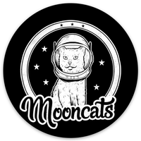 Black & White Space Cat Sticker