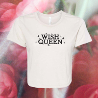 Wish Queen Cream Cropped T-Shirt 