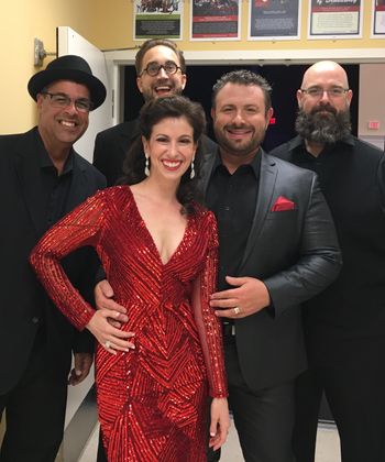 Cordone & Kilgore backstage at the Aventura Arts & Cultural Center. Photo Credit: Cordone & Kilgore
