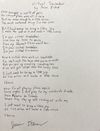 Handwritten Lyrics-Virtual Troubadour