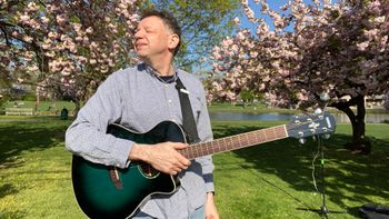 Jason Didner at Taylor Park in Millburn, NJ during cherry blossom season. Photo by Jason Didner
