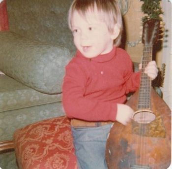 Jamming at Grandma Z's house.
