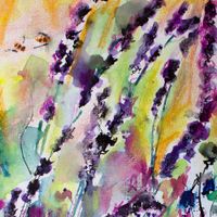 Lavender & Bees Free Image Download