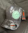 Black Kryptek Camo FlexFit Hat w/ Teal Patch