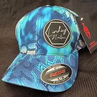 Blue Kryptek FlexFit Hat w/ Black Patch