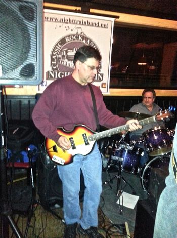 NIGHT TRAiN PERFORMING SOME BEATLES  SONGS IN STYLE, CELEBRATING THE 50TH ANNIVERSARY OF THE BEATLES' ARRIVAL IN THE U.S., AT DADDY O'S, HOPEWELL JUNCTION, NY - 2/8/14.
