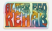 Alter Ego Rehab holographic car sticker