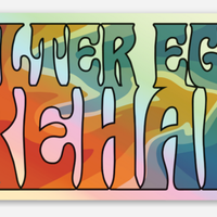 Alter Ego Rehab holographic car sticker