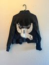 Black Jacket - Buffalo Skull (hand painted)