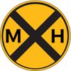 Railroad Crossing Vinyl Sticker