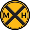 1" Railroad Crossing Button