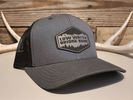 Leather Patch Hat (Grey)