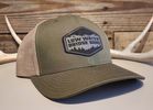 Leather Patch Hat (Grey)