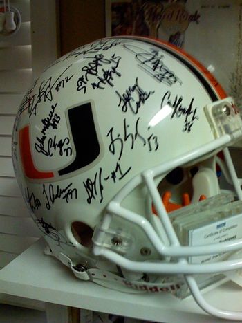 Miami Hurricanes National Champs signed by team!
