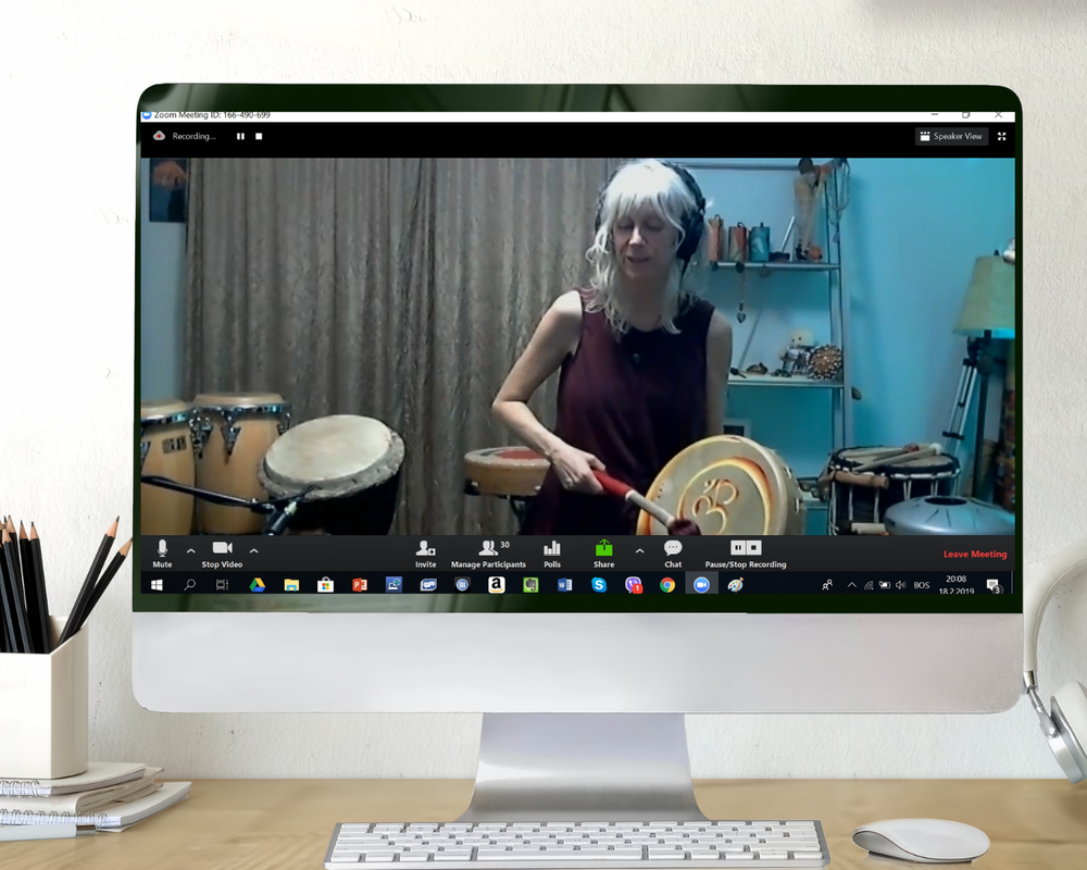 Intuitive Singing, Mindful Drumming and Sound Healing Online Coaching with MJ Vermette of Sacred Fire