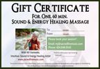 Gift Certificate - Sound & Energy Massage with MJ in Ladysmith