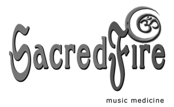 SacredFire music medicine (grey) logo (PNG) Transparent bgd GREY SCALE
