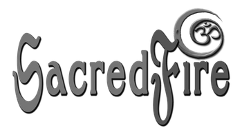 SacredFire logo (PNG) Transparent bgd GREY SCALE
